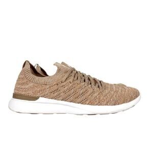 APL Womens Techloom Wave Sneaker Creme Beachwood Melange Brown Orange Size 10